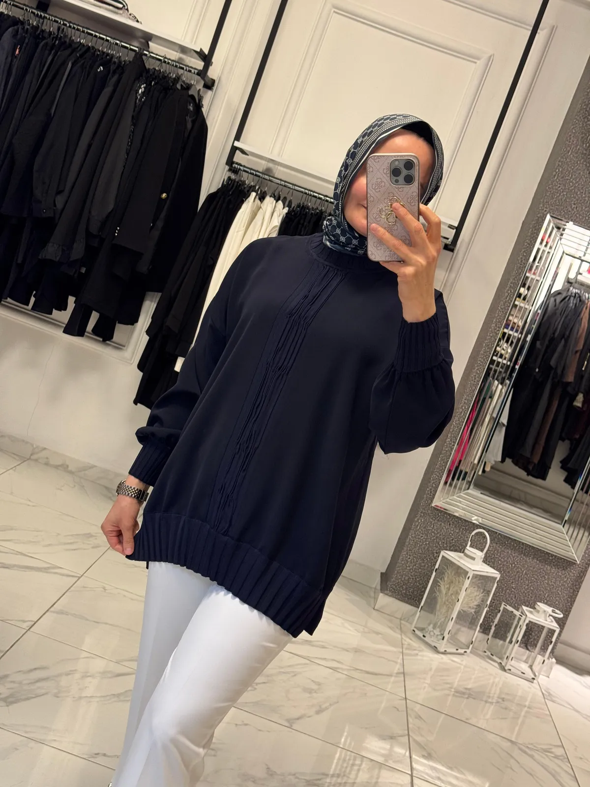 Ghisa Tunik Lacivert