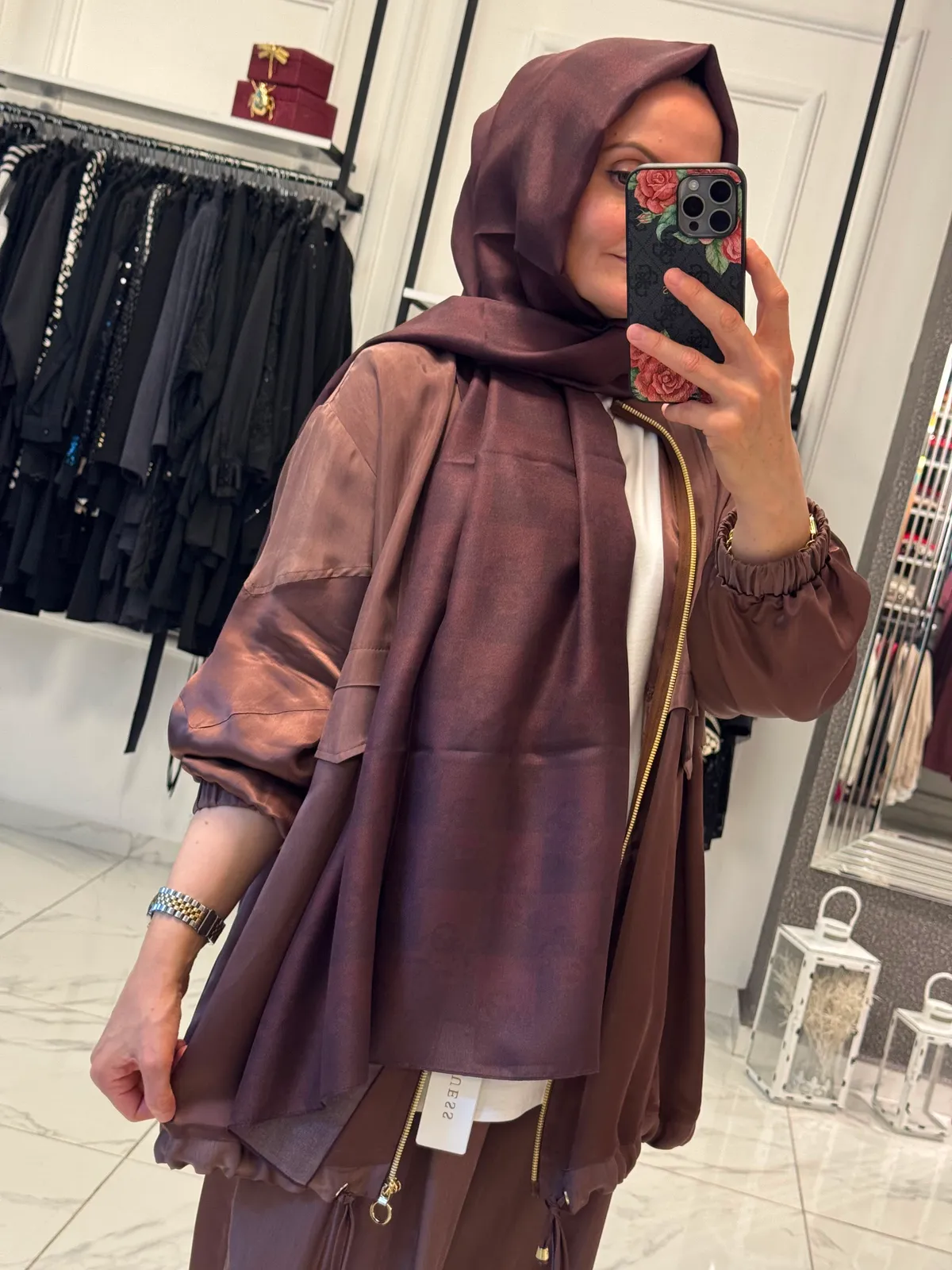 GUESS DAMA SHAWL PATTERN ŞAL