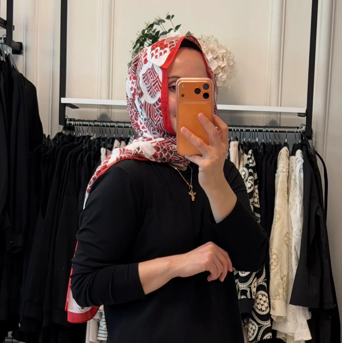 CLOCHE PALMA ŞAL - Kırmızı