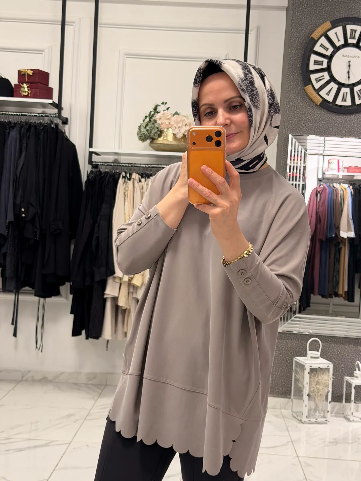 Lazer Kesim Tunik  - Vizon