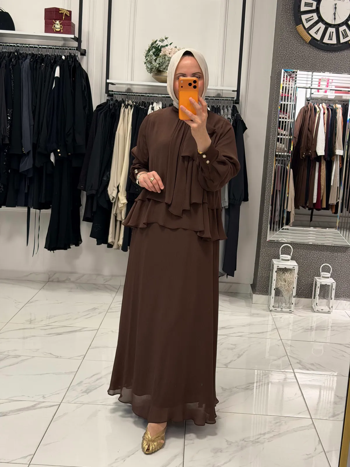 Yeni Sezon Şifon Elbise 