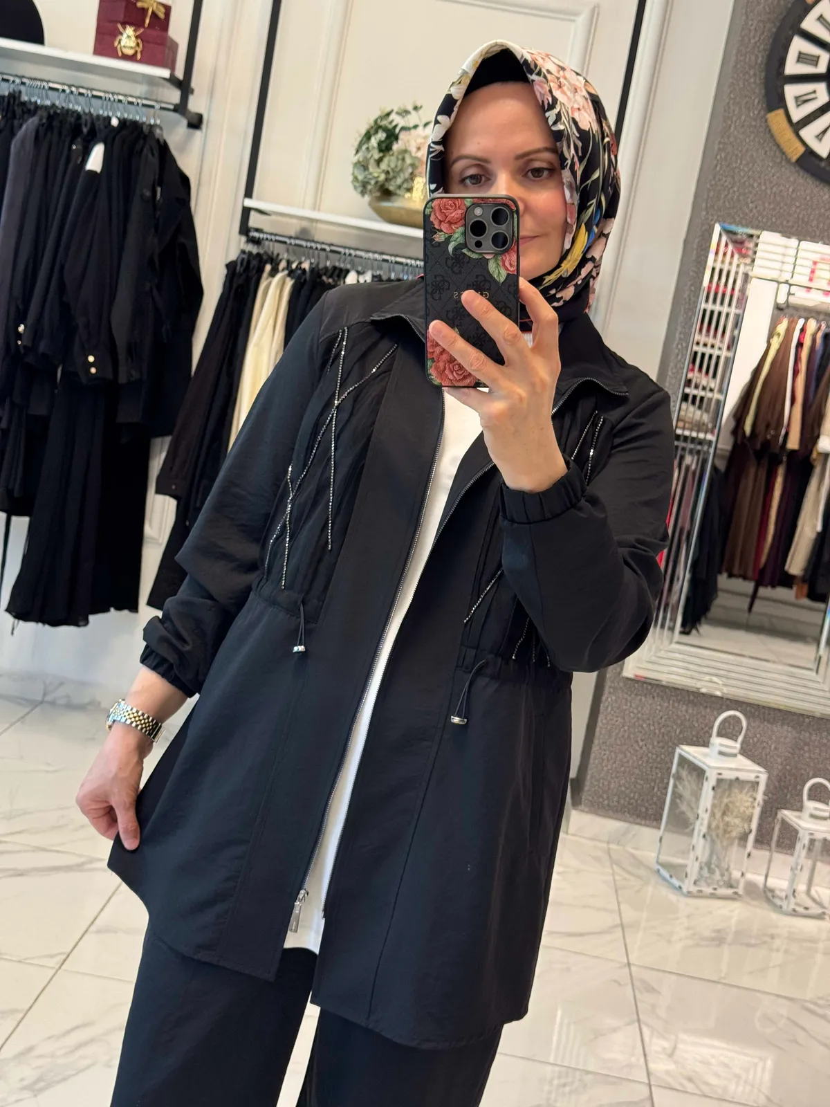 Taş Detaylı Pantolonlu Takım 