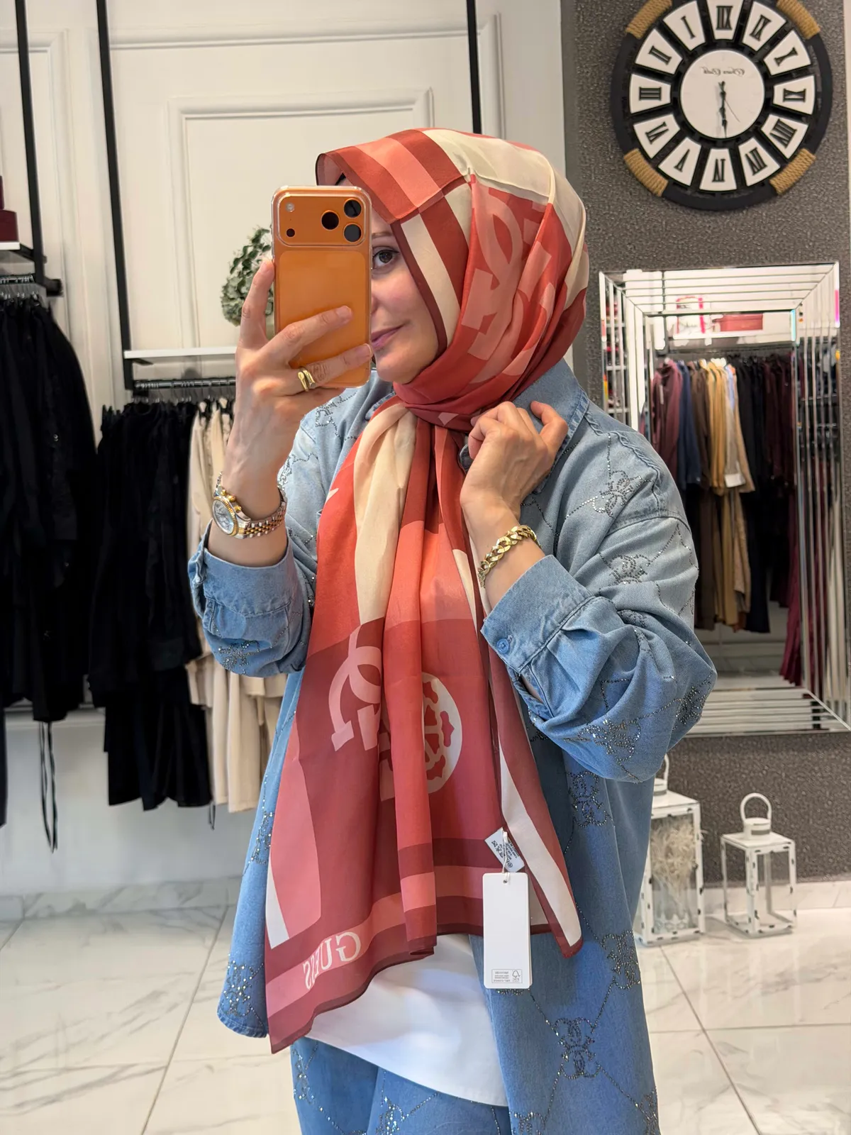 4G BALLANCE PATTERN ŞAL - Pembe
