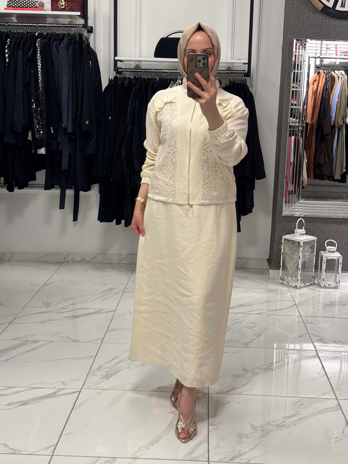 Delik İşi Tencel Takım